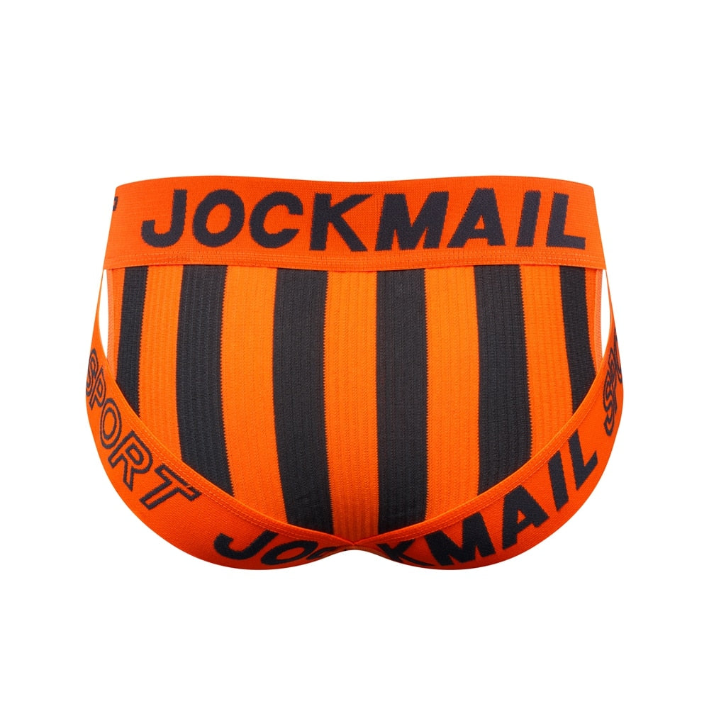 JOCKMAIL Striped & Strapped Briefs | dmunderwear detail image 16