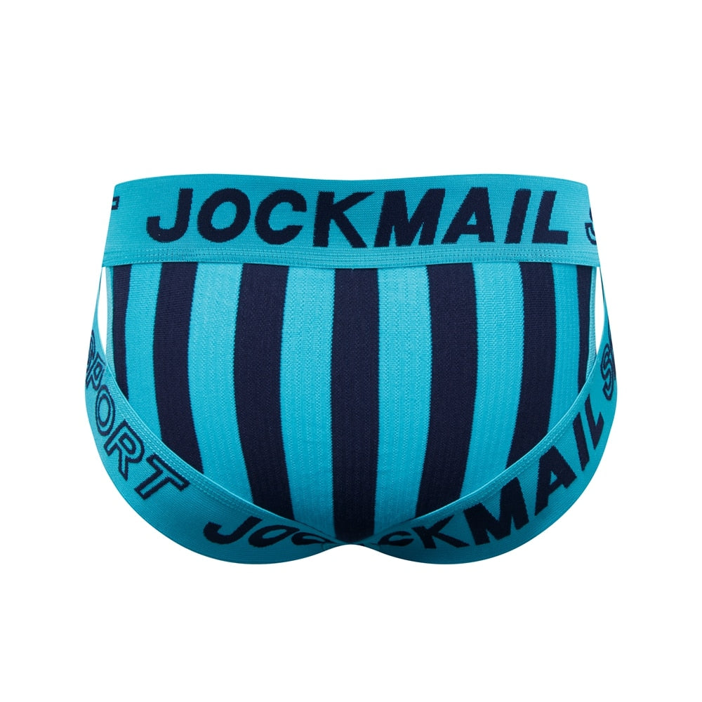 JOCKMAIL Striped & Strapped Briefs | dmunderwear detail image 18