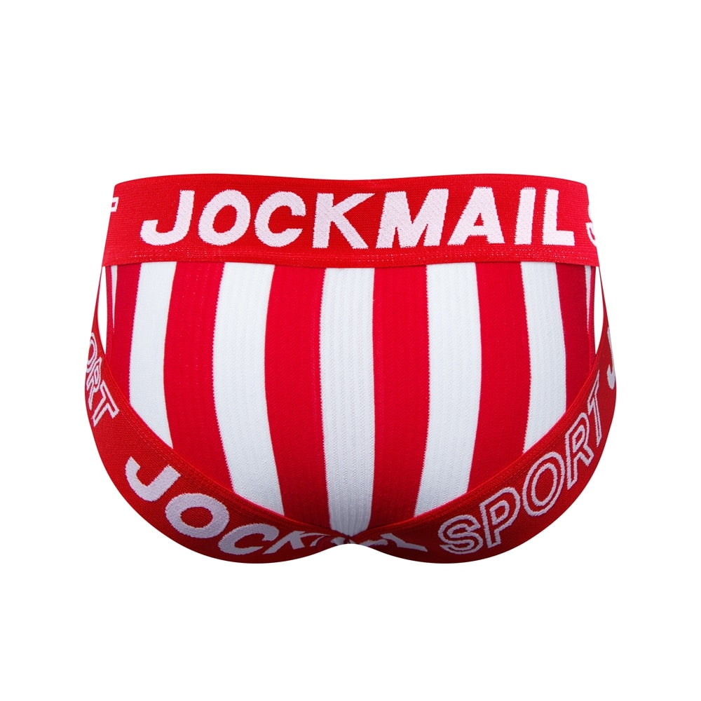 JOCKMAIL Striped & Strapped Briefs | dmunderwear detail image 19