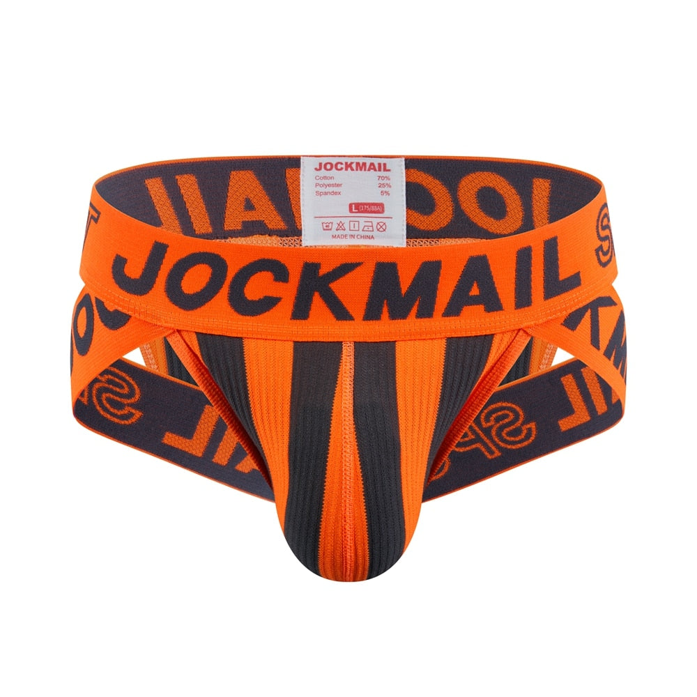 JOCKMAIL Striped & Strapped Briefs | dmunderwear detail image 2