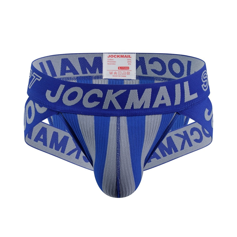 JOCKMAIL Striped & Strapped Briefs | dmunderwear detail image 3