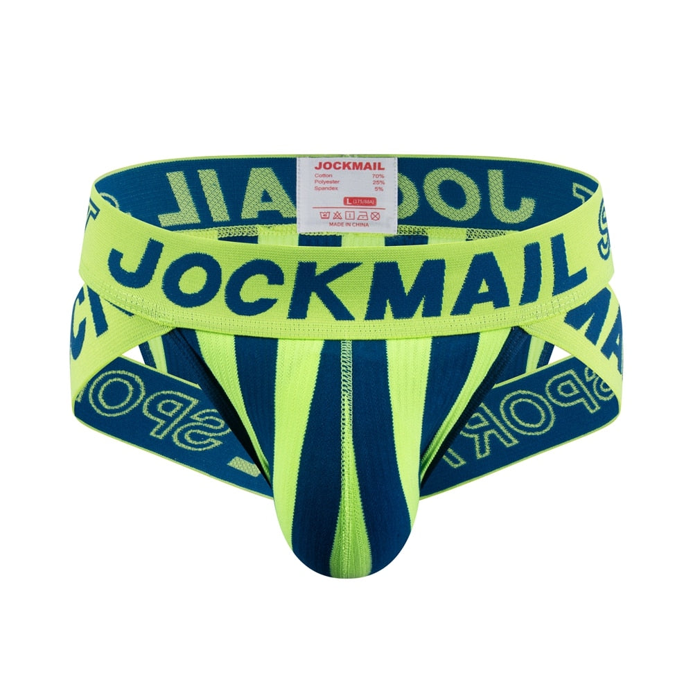 JOCKMAIL Striped & Strapped Briefs | dmunderwear detail image 4