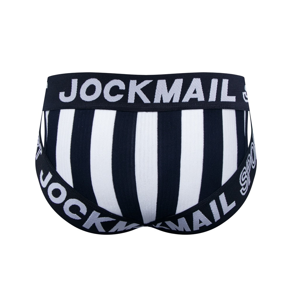 JOCKMAIL Striped & Strapped Briefs | dmunderwear detail image 7