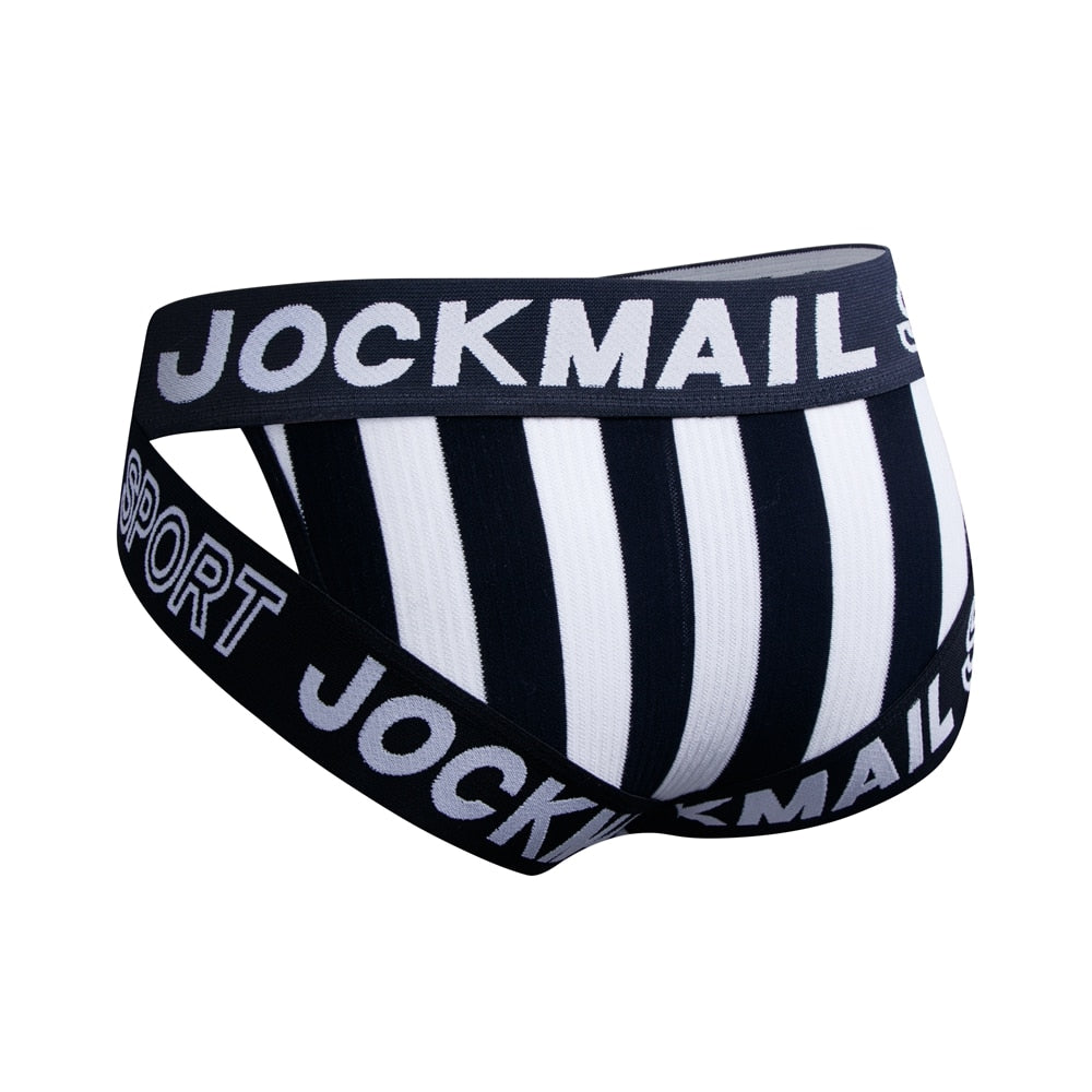 JOCKMAIL Striped & Strapped Briefs | dmunderwear detail image 8