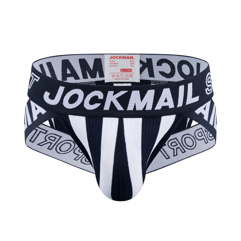 JOCKMAIL Striped & Strapped Briefs (6 Pack) | dmunderwear detail image 5