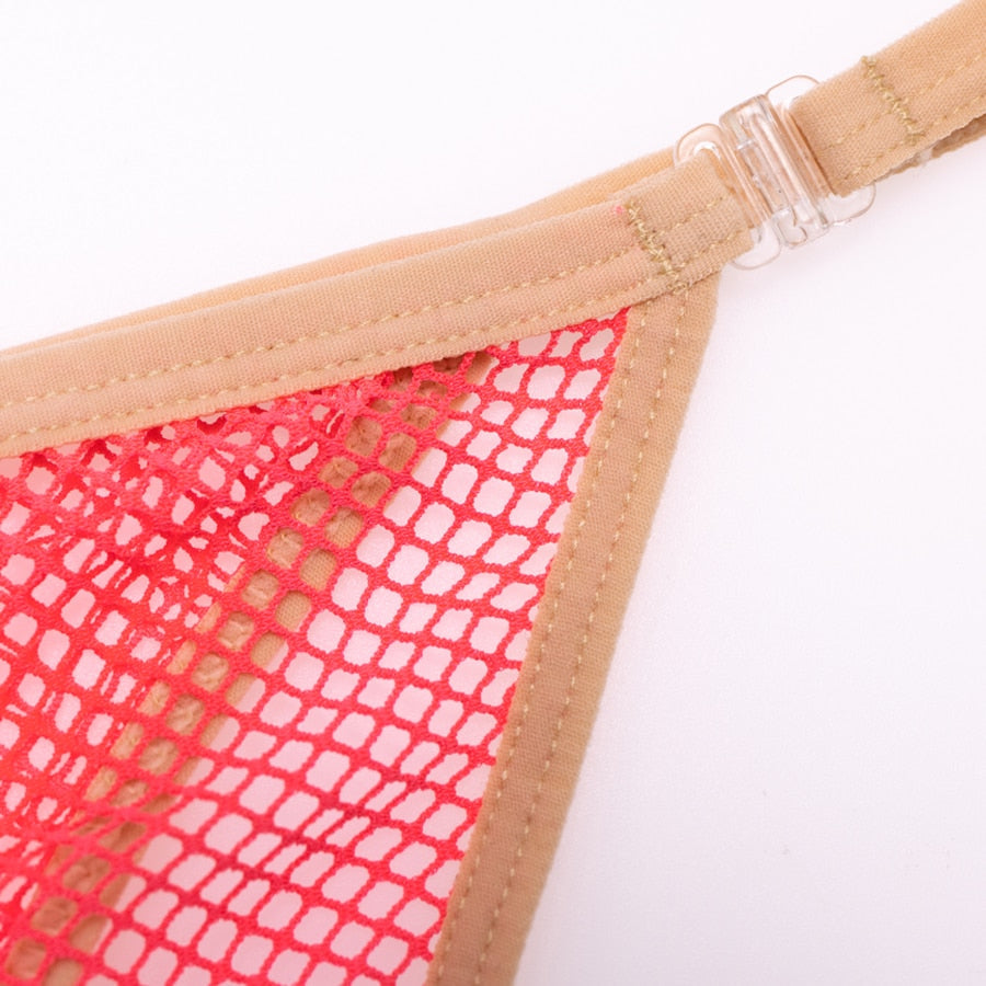 Juicy Mesh Thongkini | dmunderwear detail image 8