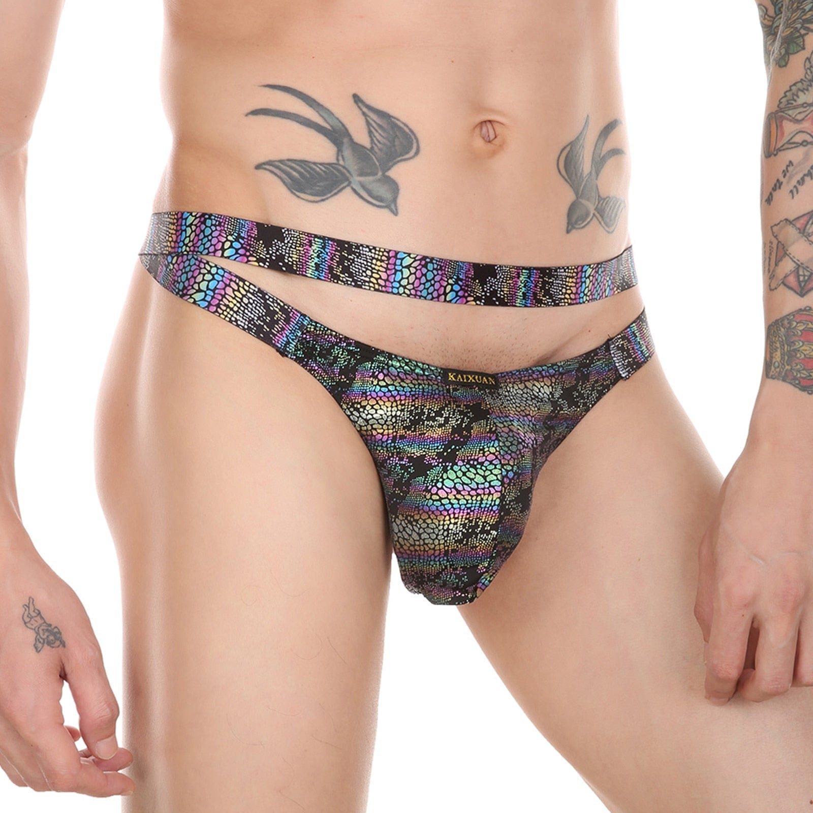 Kinky Reptile Thong | dmunderwear detail image 11