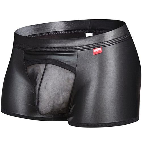 Kinky Transparent Leather Boxers | dmunderwear detail image 2