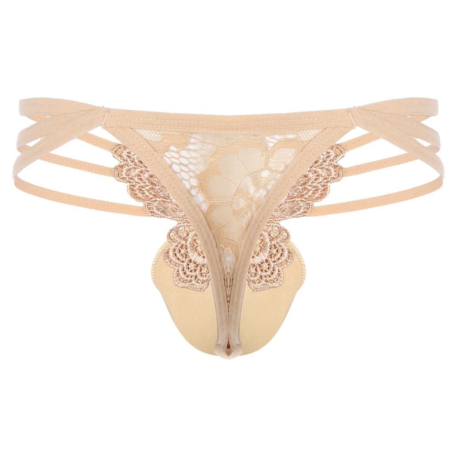 Lace Butterfly Cup Thong | dmunderwear detail image 2
