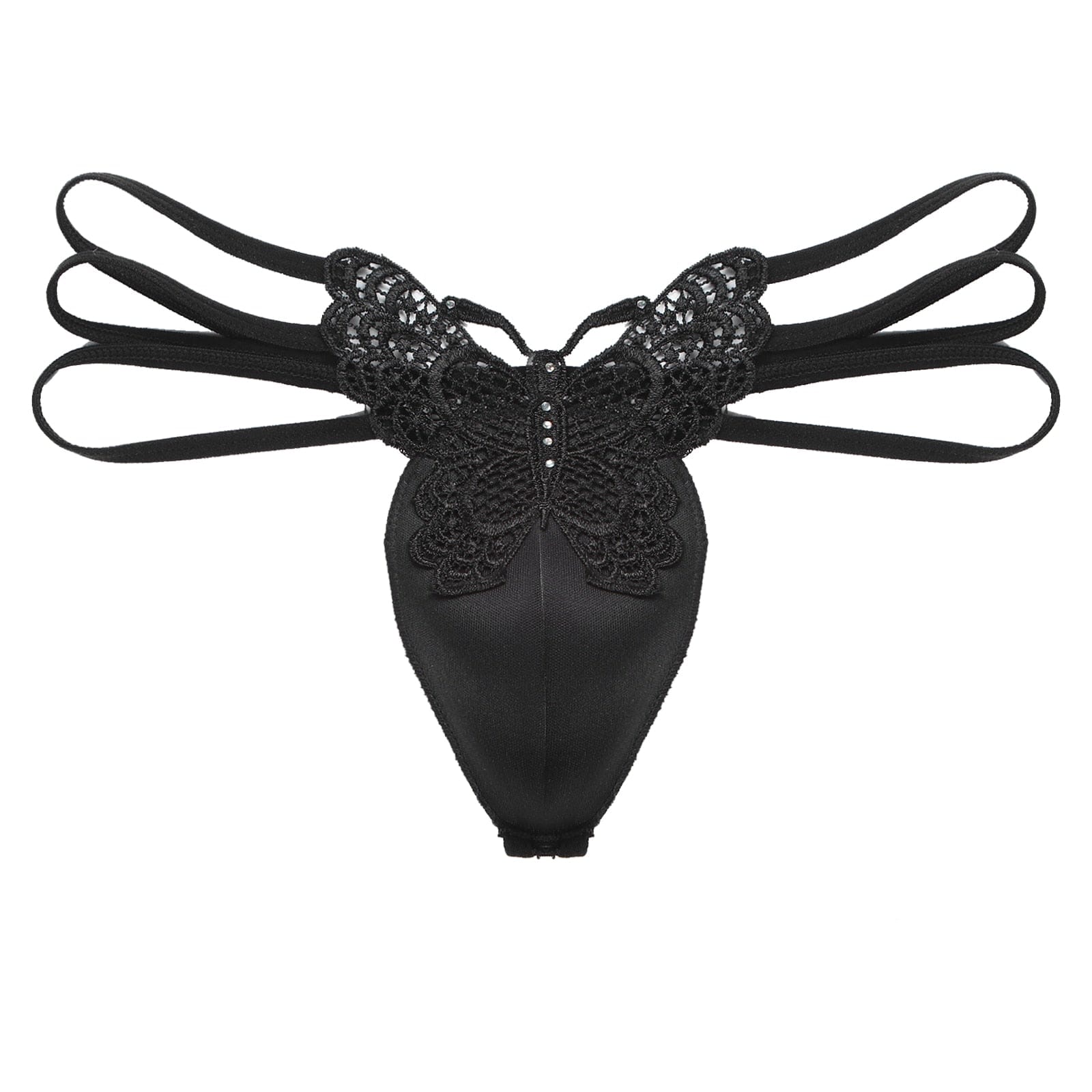 Lace Butterfly Cup Thong | dmunderwear detail image 3