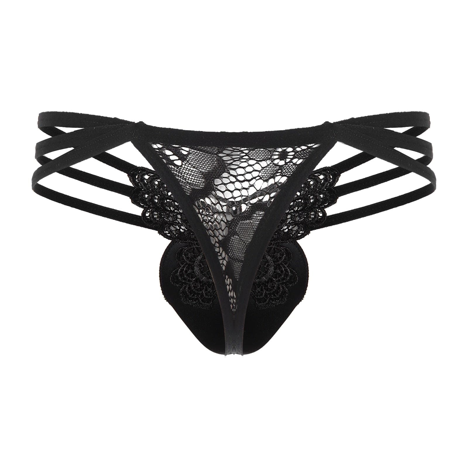Lace Butterfly Cup Thong | dmunderwear detail image 4