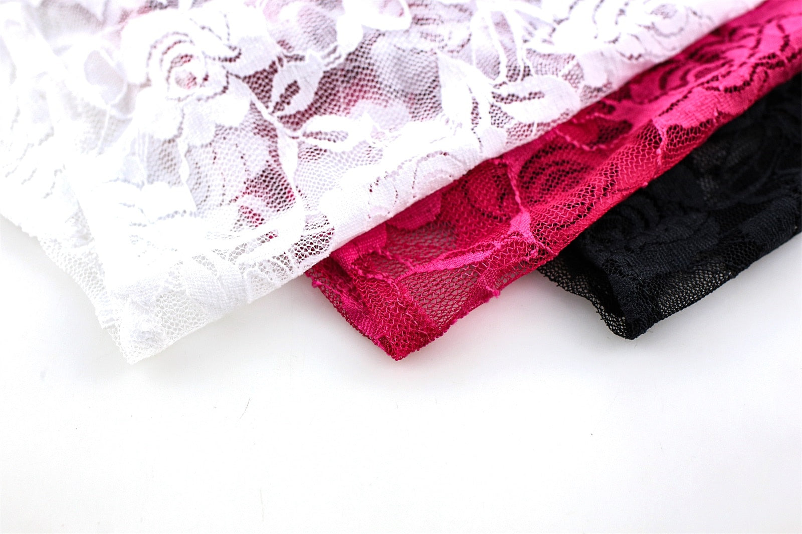 Lace Crop Top + Boxers Set | dmunderwear detail image 10