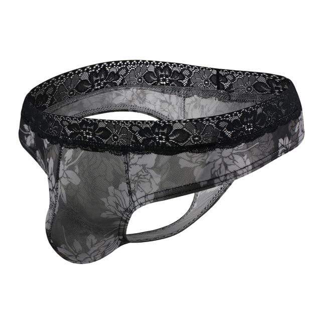 Lace Flower Thong | dmunderwear detail image 4
