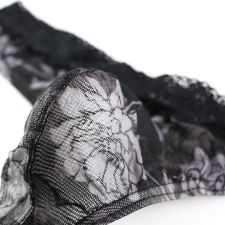 Lace Flower Thong | dmunderwear detail image 6