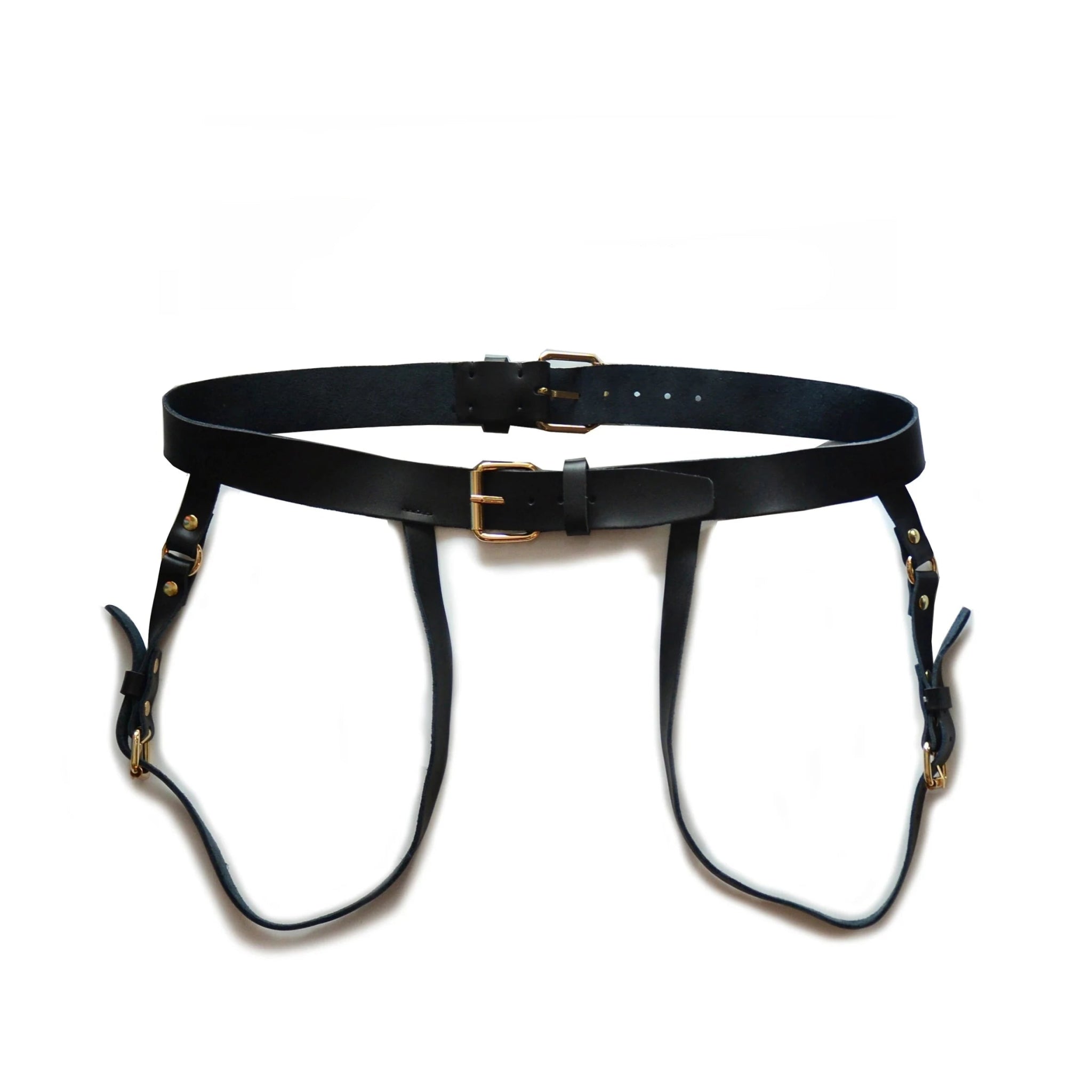 DM Leather Belt + Buckle Jockstrap | dmunderwear detail image 4
