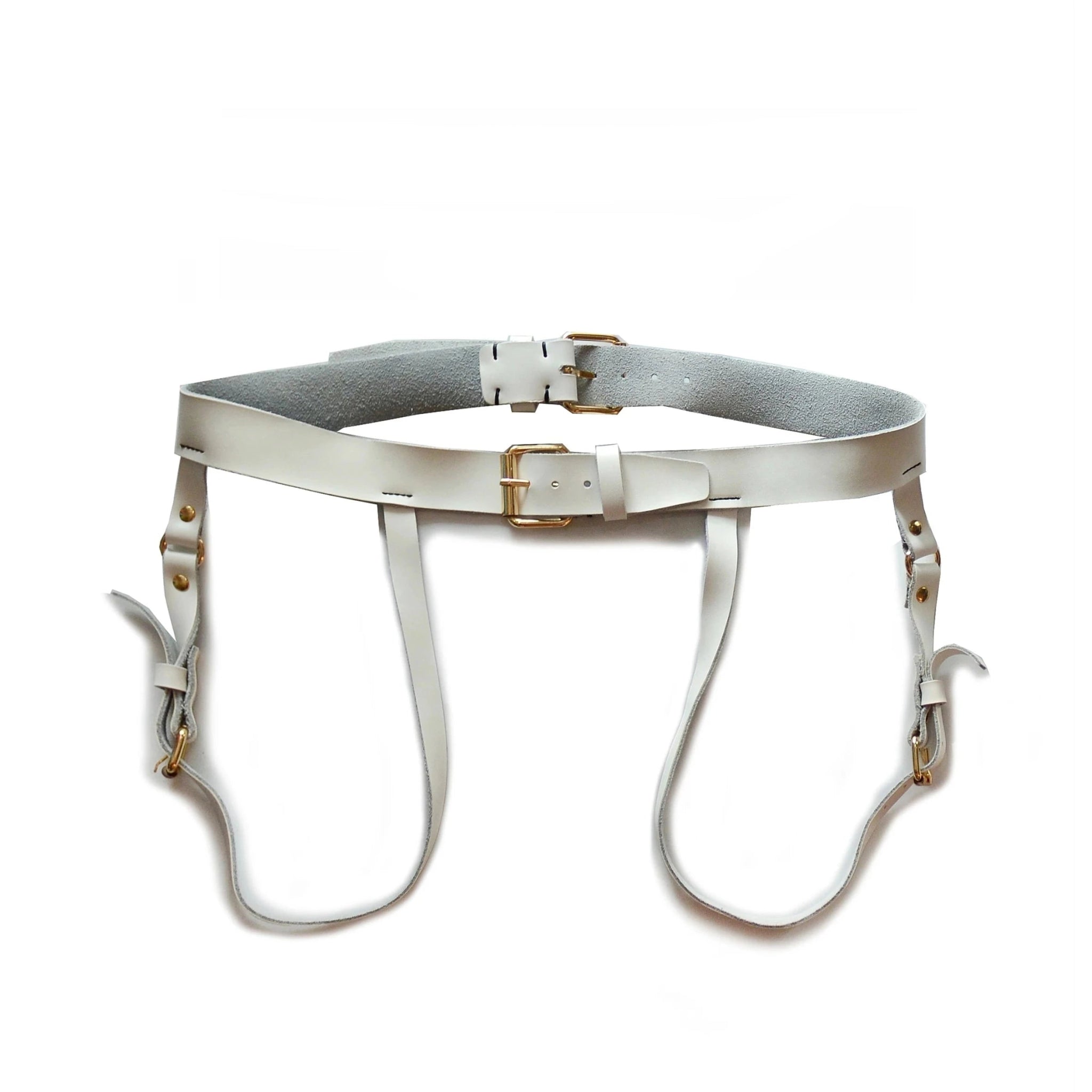 DM Leather Belt + Buckle Jockstrap | dmunderwear detail image 6