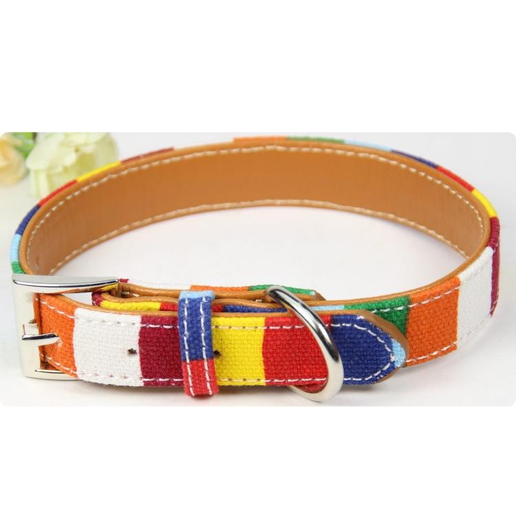 Leather Pride Pet Collar | dmunderwear detail image 3