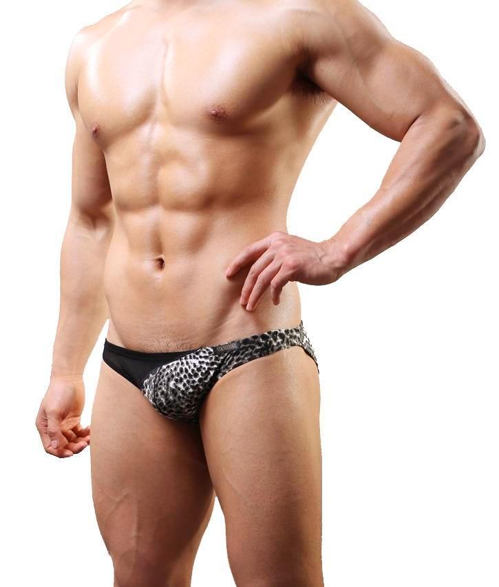 Leopard Bulge Bikini Briefs | dmunderwear detail image 4