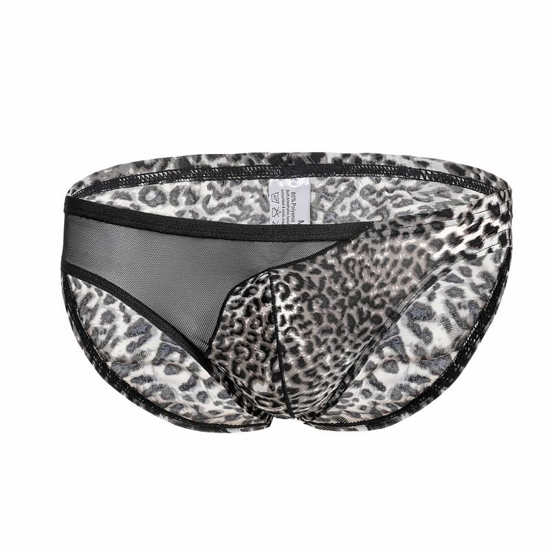 ORVLS Leopard Print Side Mesh Briefs | dmunderwear