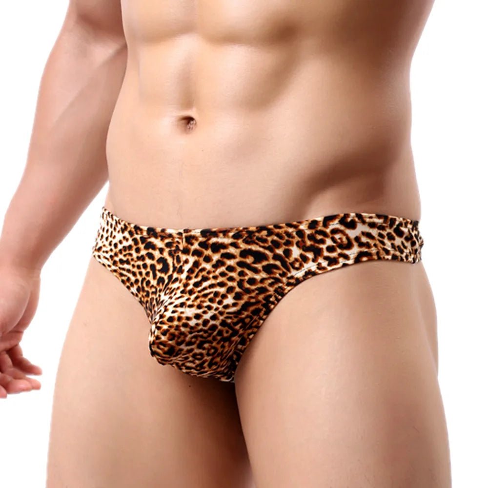 Leopard Print Thong | dmunderwear detail image 3