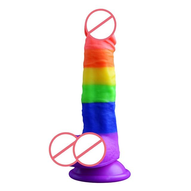 LGBT Pride Silicone Dildo / Sex Toy | dmunderwear detail image 4