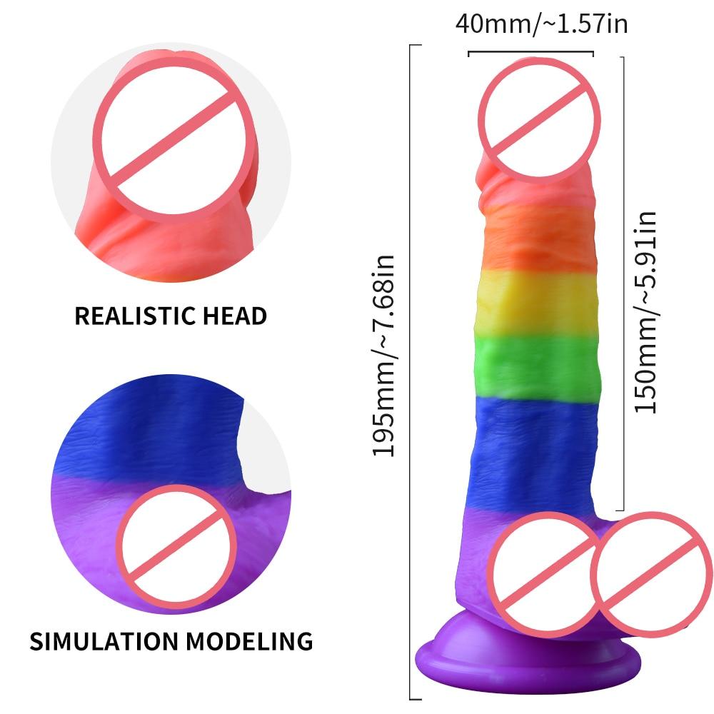 LGBT Pride Silicone Dildo / Sex Toy | dmunderwear detail image 5