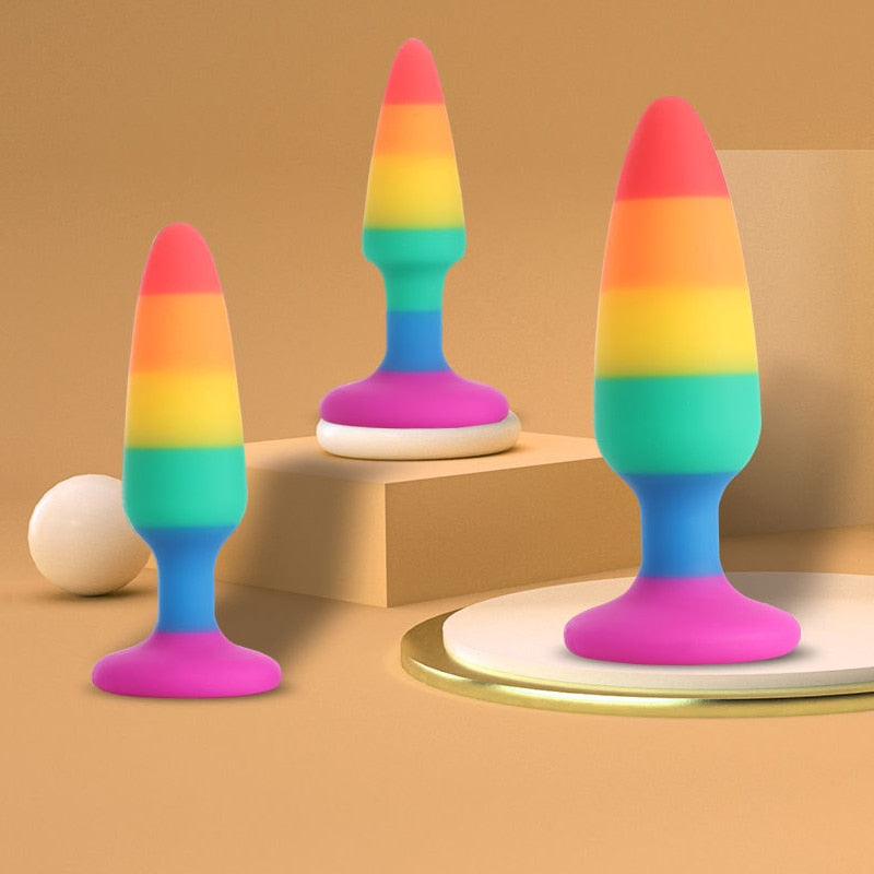 LGBT Rainbow Butt Plug | dmunderwear
