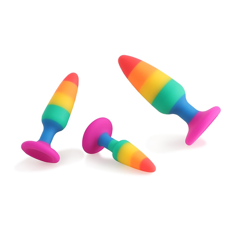 LGBT Rainbow Butt Plug | dmunderwear detail image 3