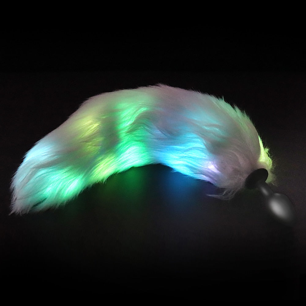 Light Up Furry Butt Plug | dmunderwear