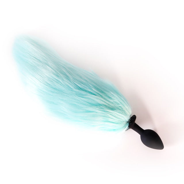 Light Up Furry Butt Plug | dmunderwear detail image 4