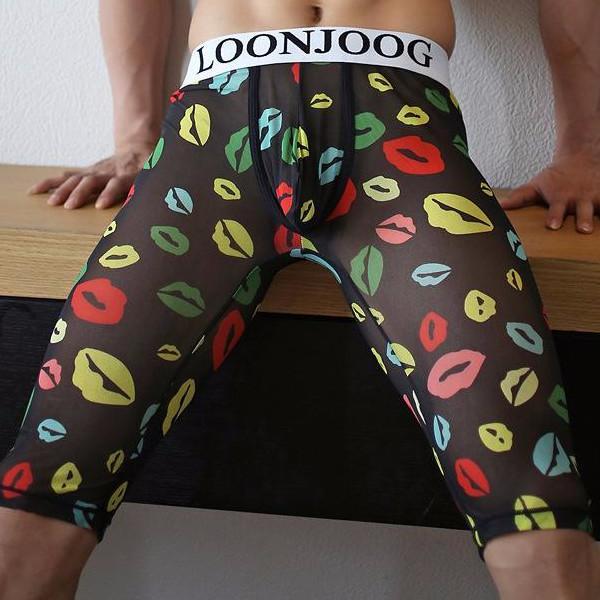 LoonJoog Mesh Knee High Long Johns | dmunderwear