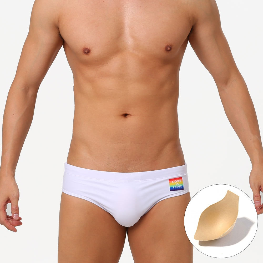 Love Is Love Swim Briefs | dmunderwear detail image 2