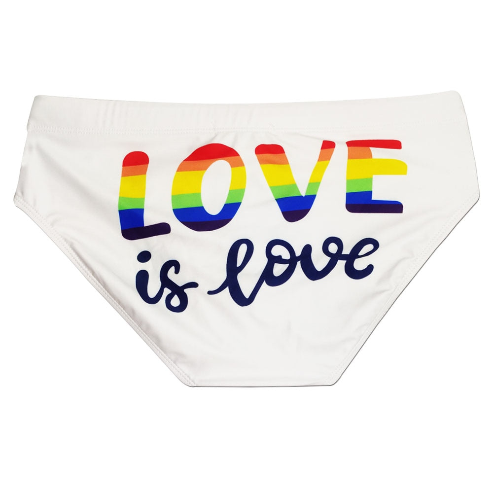 Love Is Love Swim Briefs | dmunderwear detail image 4