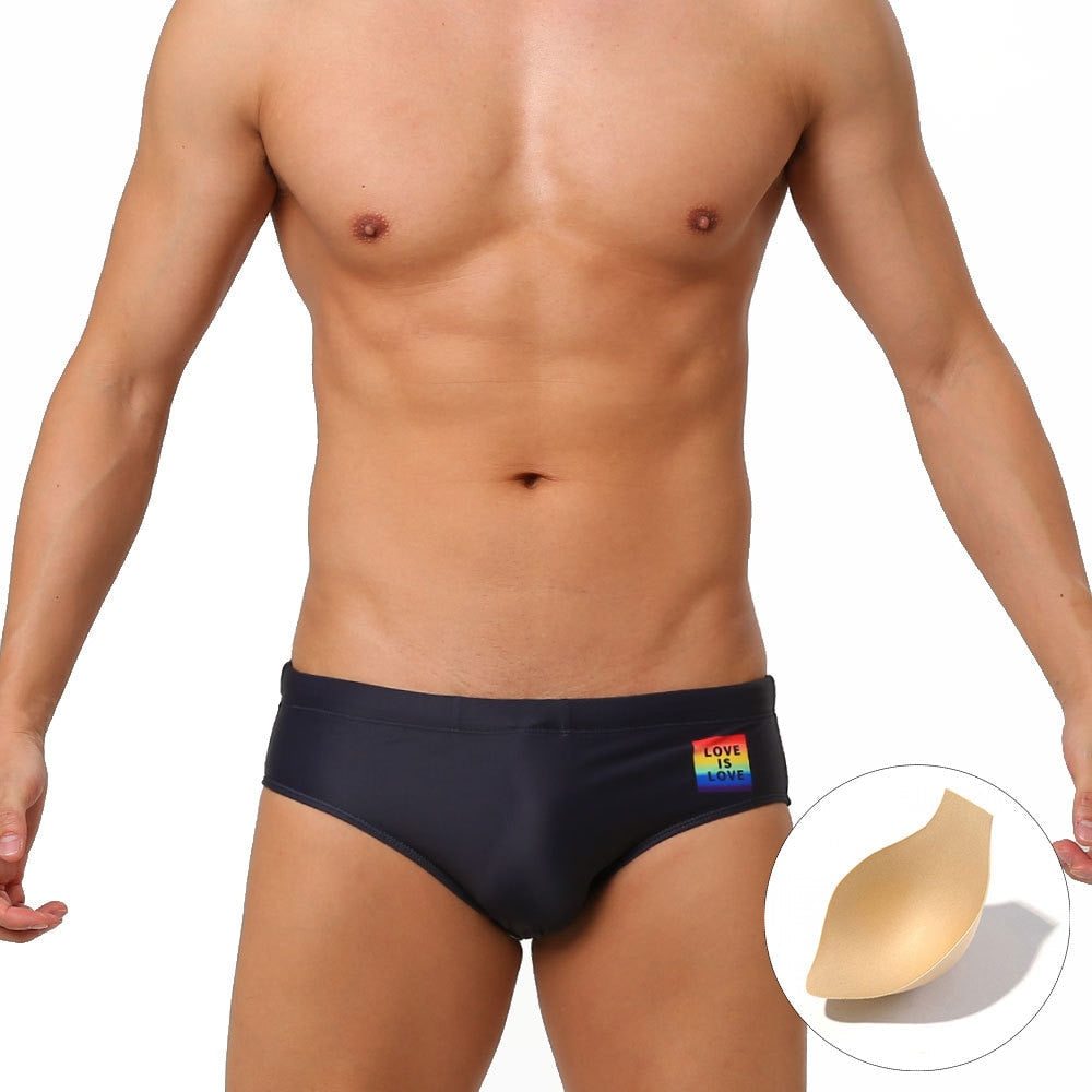 Love Is Love Swim Briefs | dmunderwear detail image 5