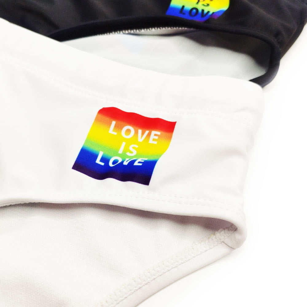 Love Is Love Swim Briefs | dmunderwear detail image 8