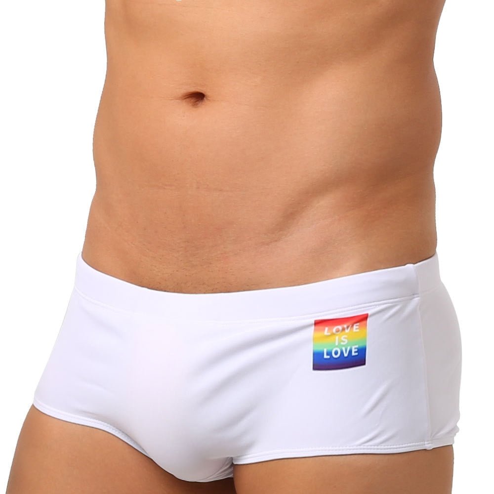 ORVLS Love is Love Swim Trunks | dmunderwear detail image 6