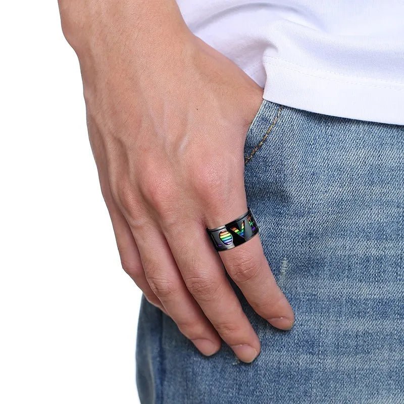 Love Pride Spinner Ring | dmunderwear detail image 5