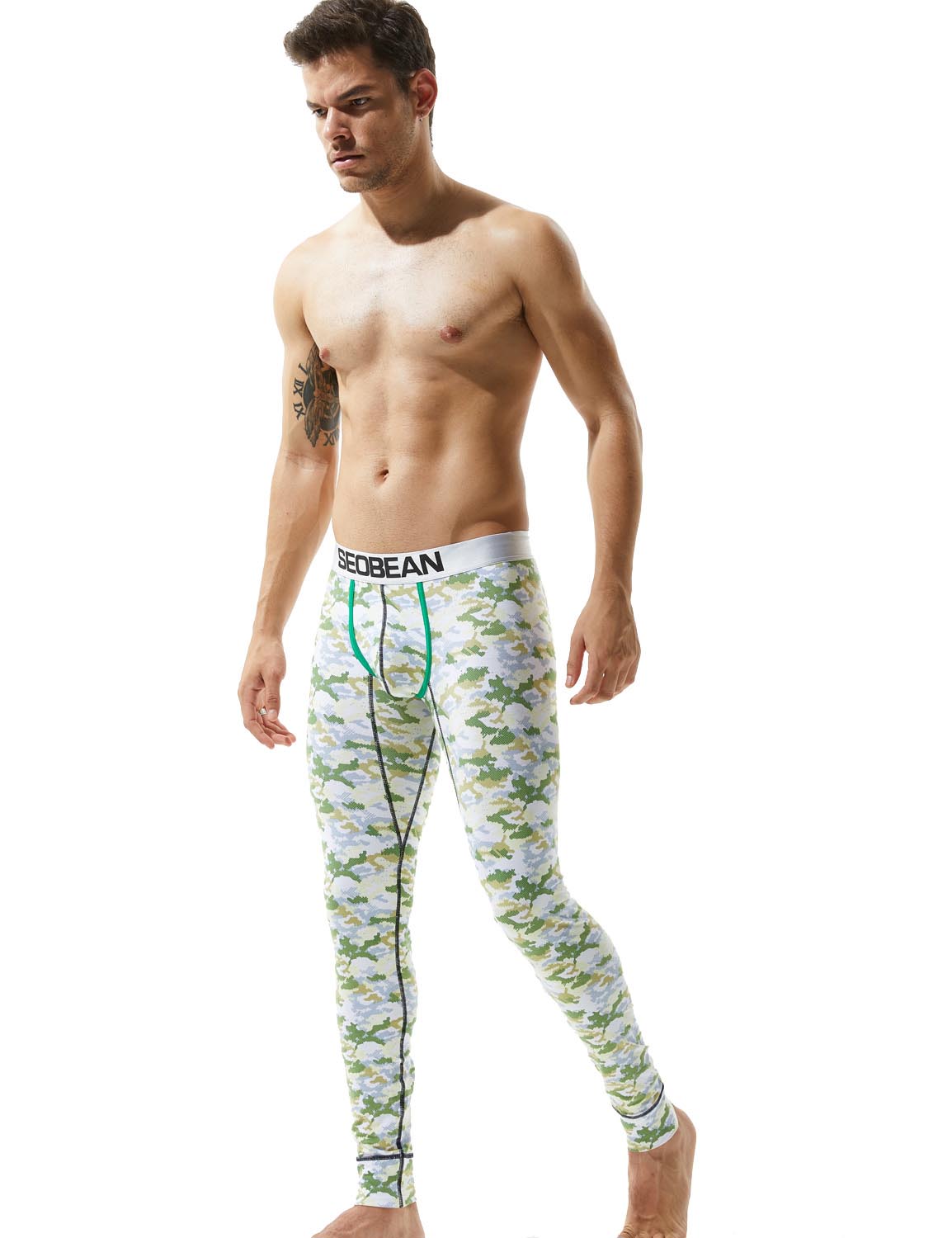 Low Rise Long Underwear Camouflage Long John 70404 | dmunderwear detail image 3