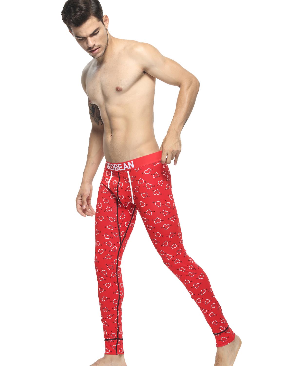 Low Rise Long Underwear Cupid's Arrow Long John 6040 | dmunderwear detail image 4