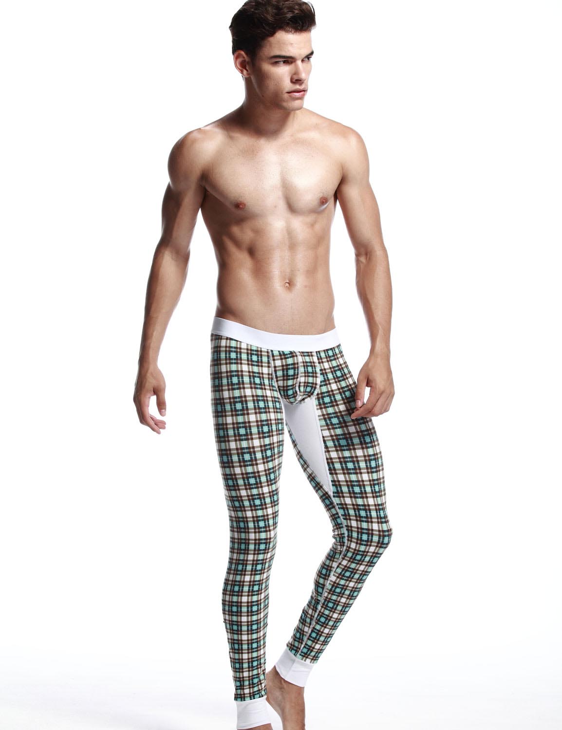 Low Rise Long Underwear Plaid Long John 30401 | dmunderwear detail image 5