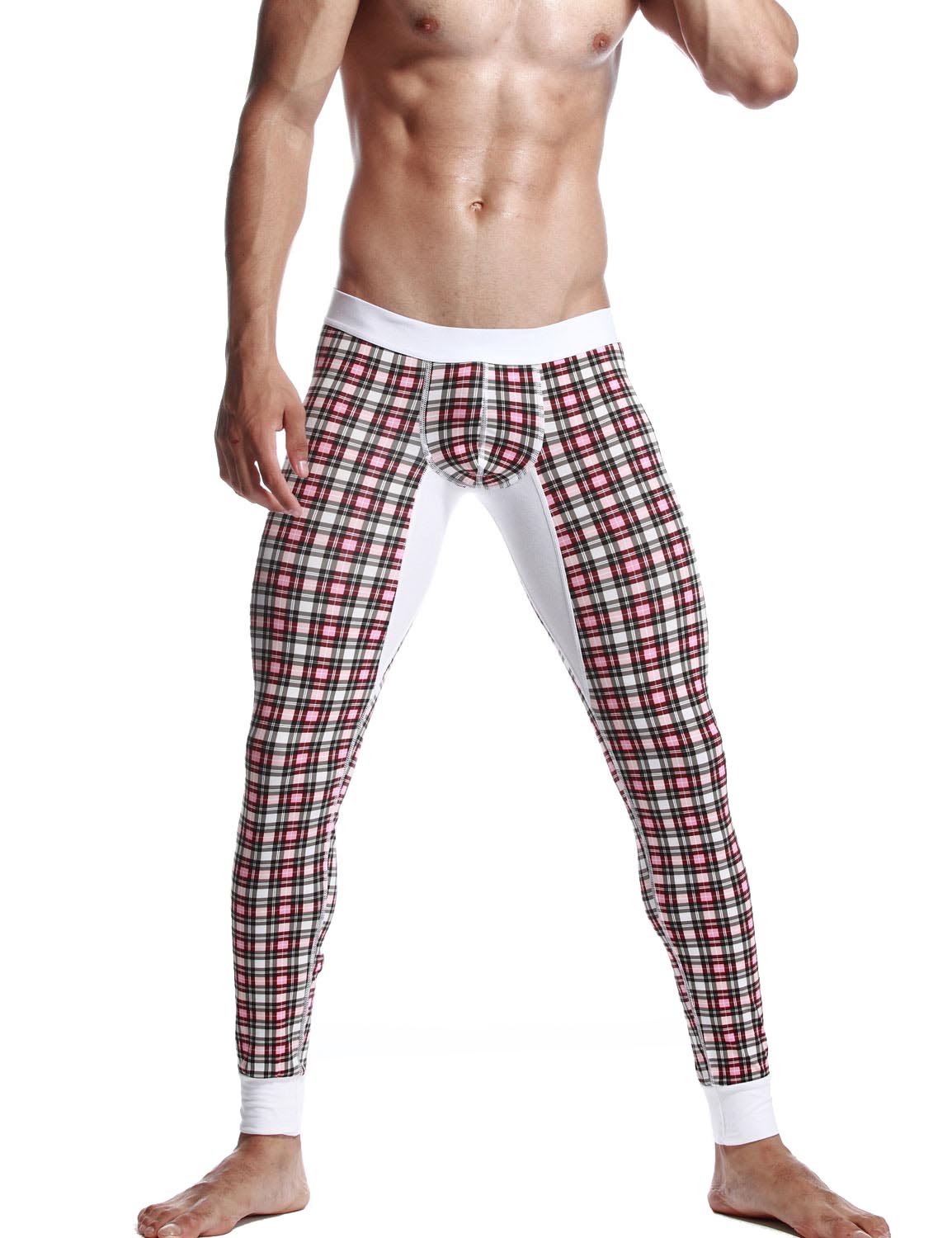 Low Rise Long Underwear Plaid Long John 30401 | dmunderwear detail image 6