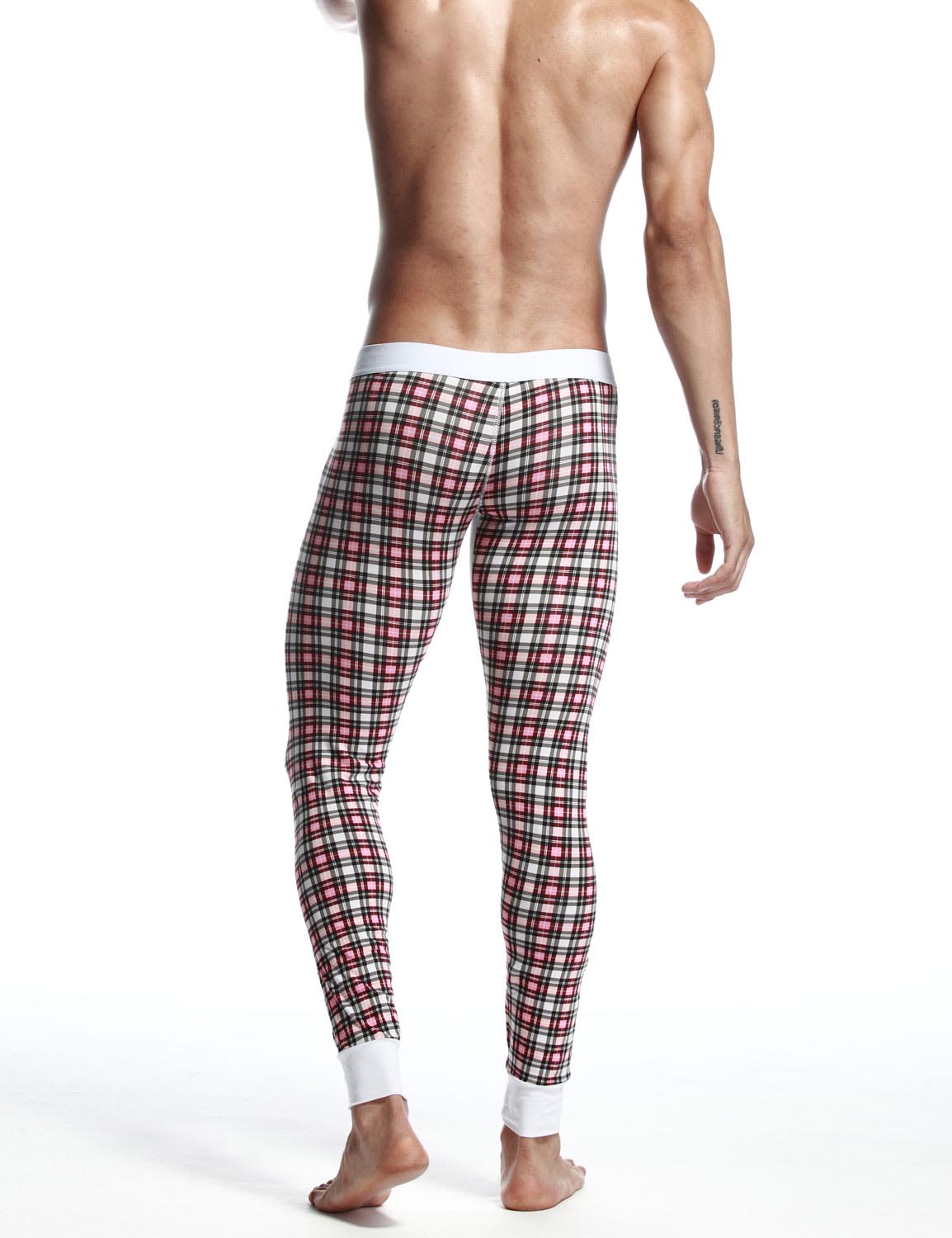 Low Rise Long Underwear Plaid Long John 30401 | dmunderwear detail image 7