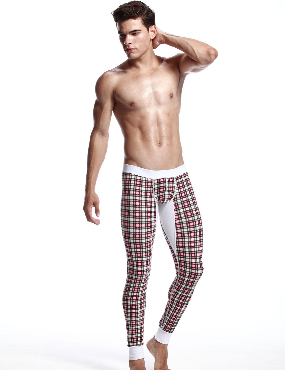 Low Rise Long Underwear Plaid Long John 30401 | dmunderwear detail image 9
