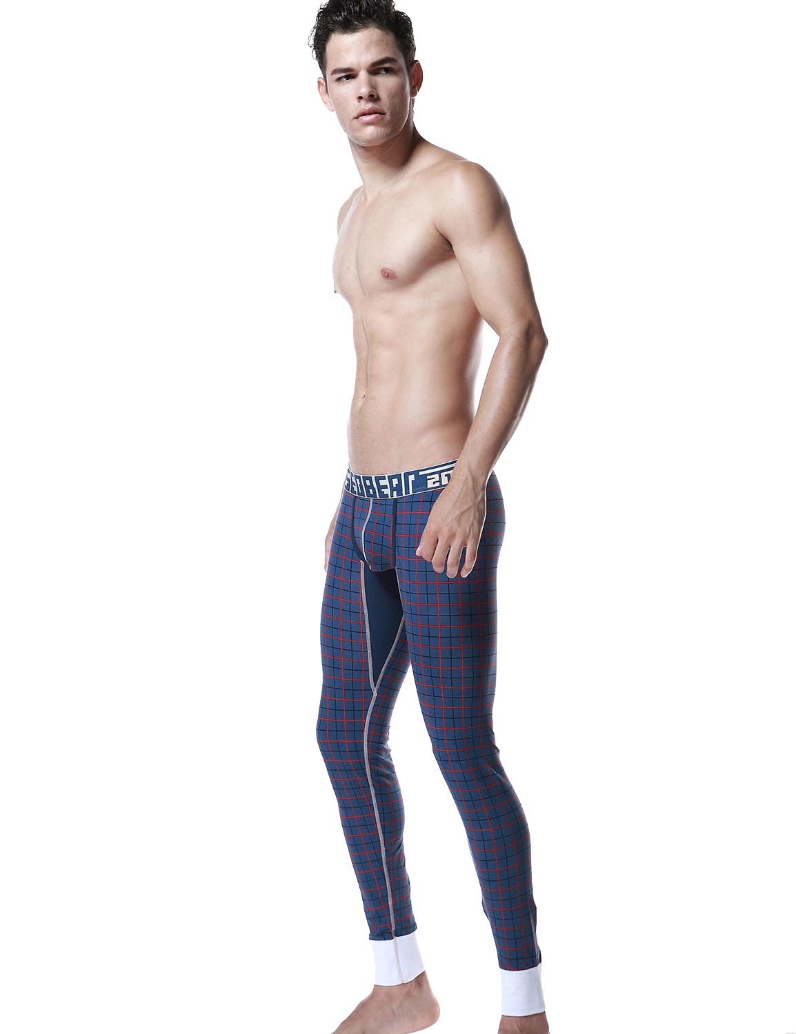 Low Rise Long Underwear Plaid Long John 40404 | dmunderwear detail image 13