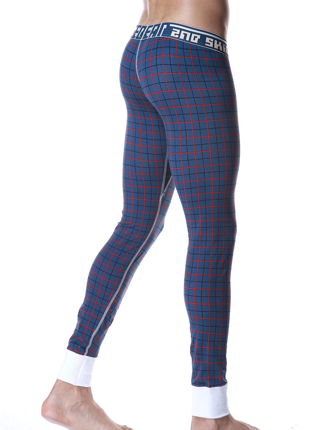 Low Rise Long Underwear Plaid Long John 40404 | dmunderwear detail image 9