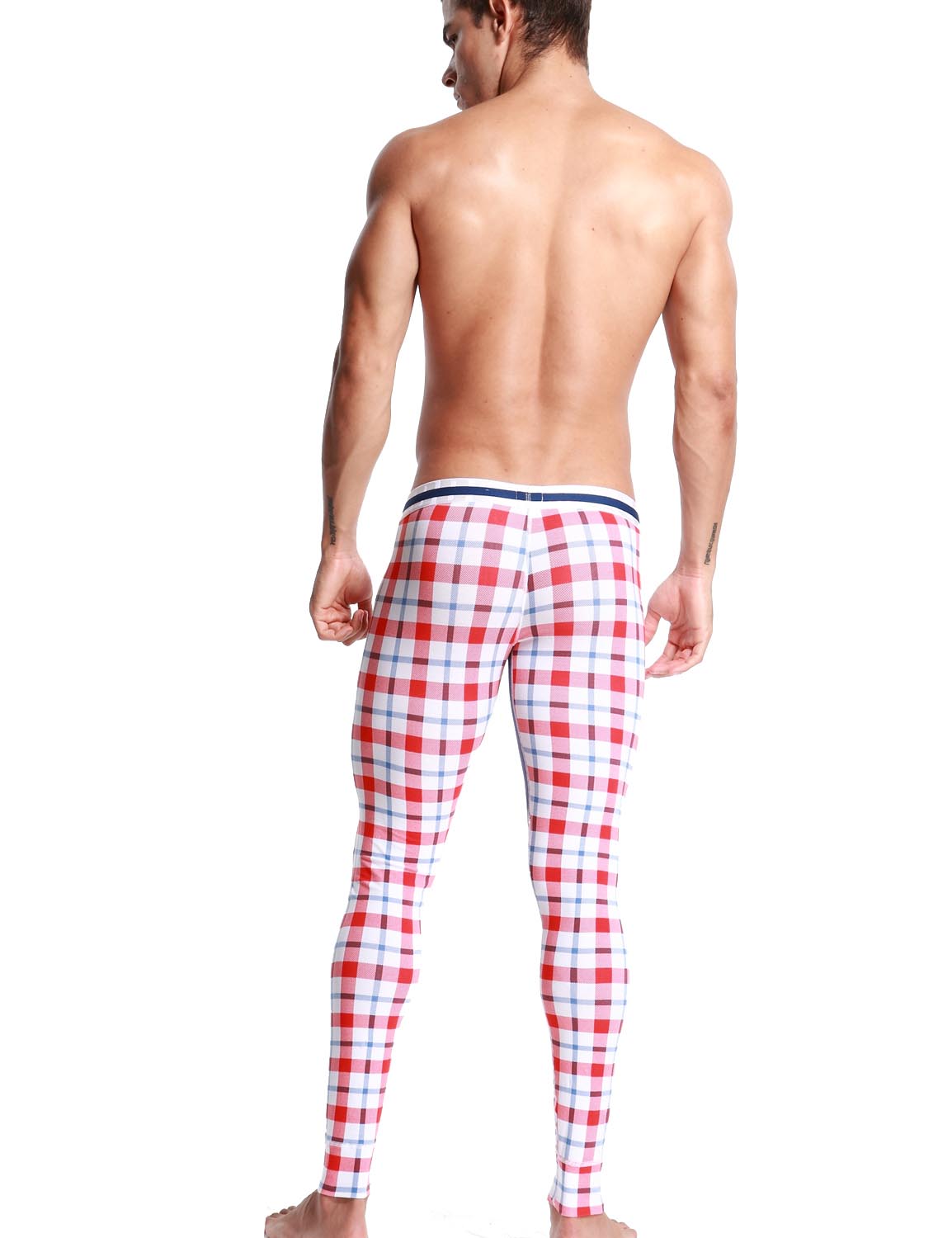 Low Rise Long Underwear Plaid Long John 50403 | dmunderwear detail image 7