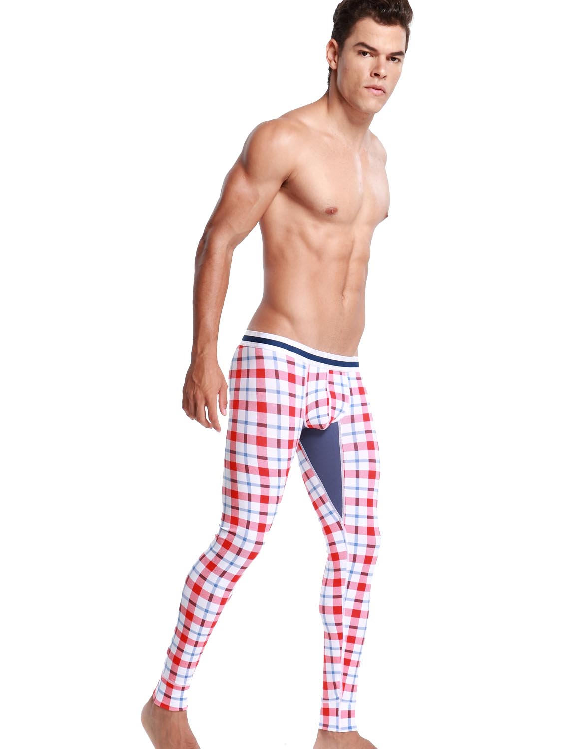 Low Rise Long Underwear Plaid Long John 50403 | dmunderwear detail image 8