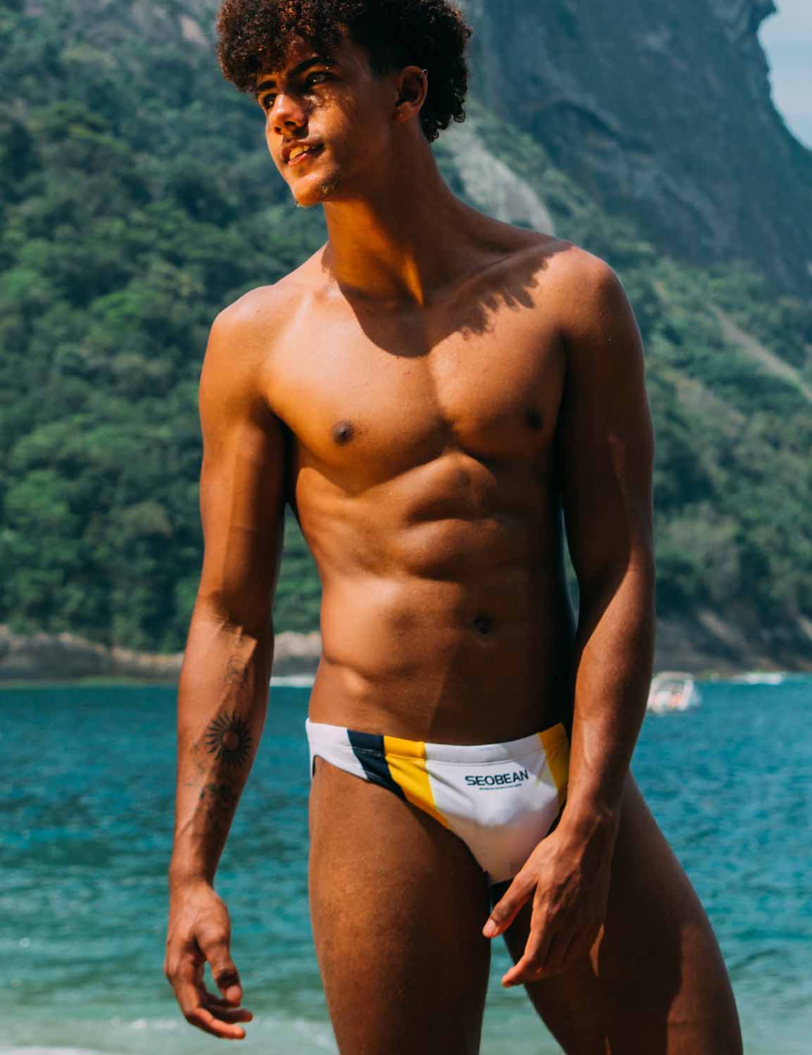 Low Rise Mens Brief bikini Swimwear 50907 | dmunderwear detail image 13