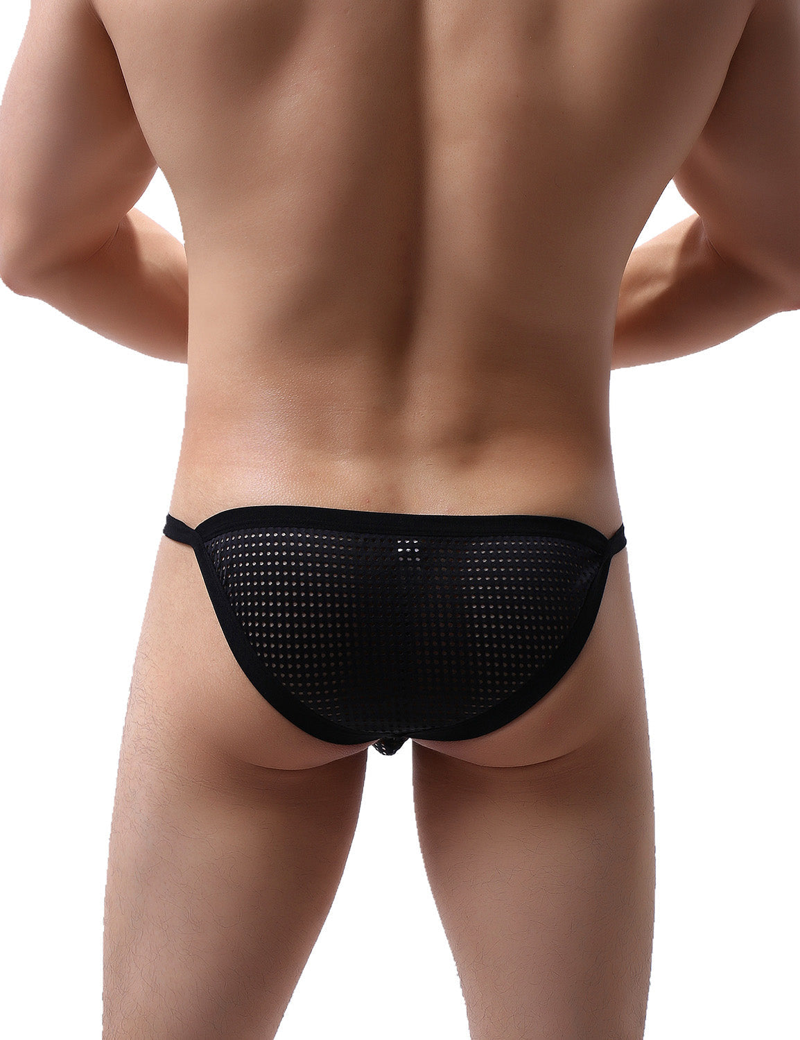 Low Rise Mesh Bikini Briefs 5527 | dmunderwear detail image 3