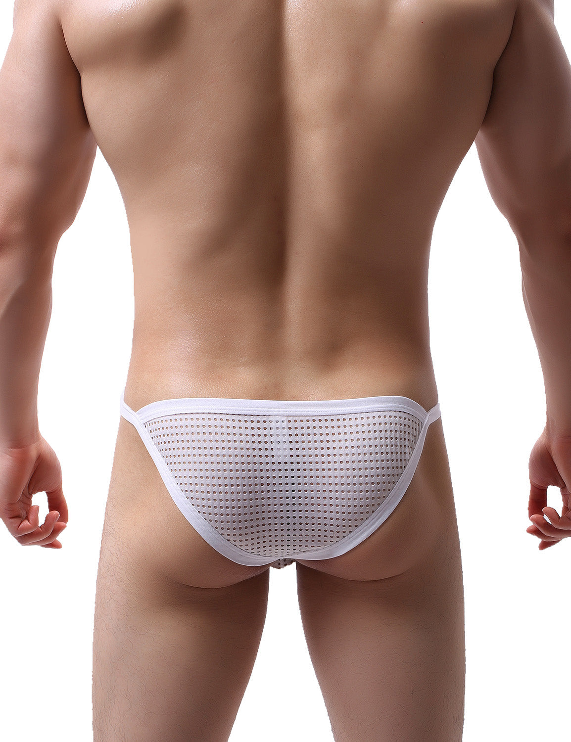 Low Rise Mesh Bikini Briefs 5527 | dmunderwear detail image 5